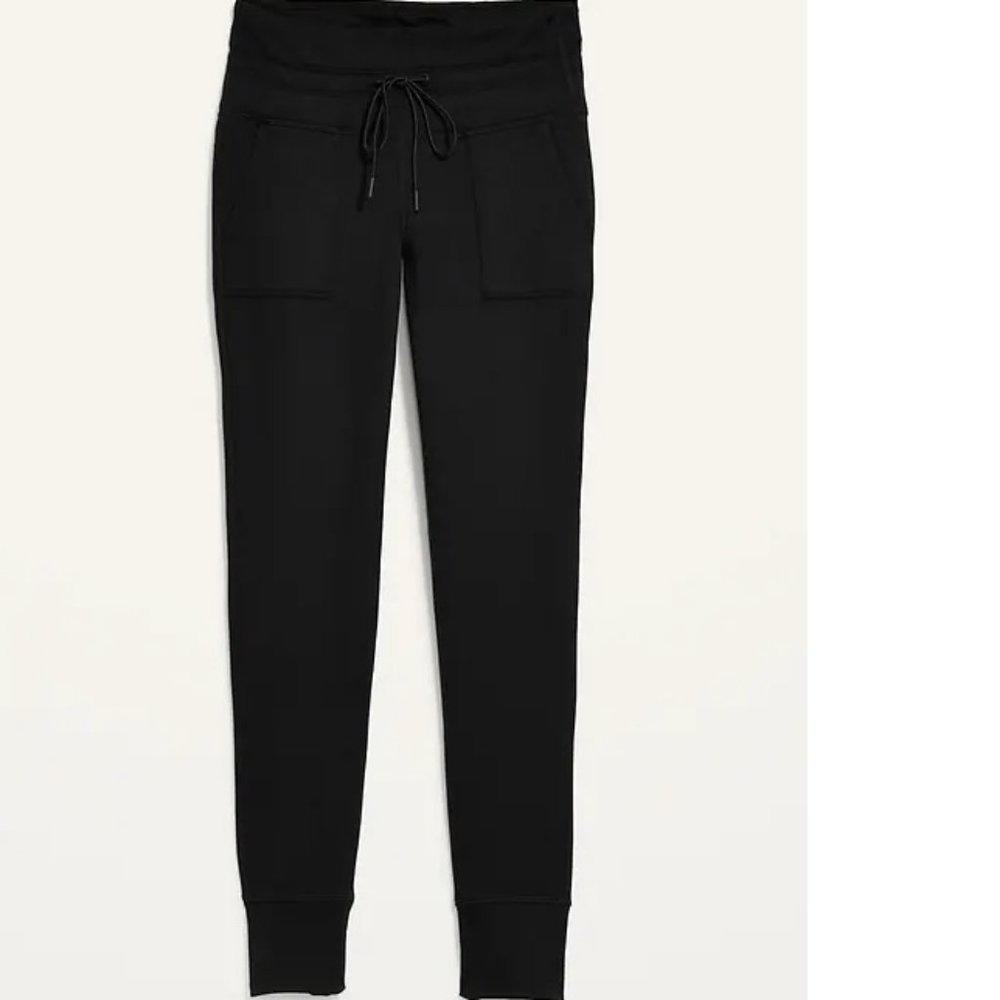 Old Navy CozeCore Black Jogger Leggings Size L NWT